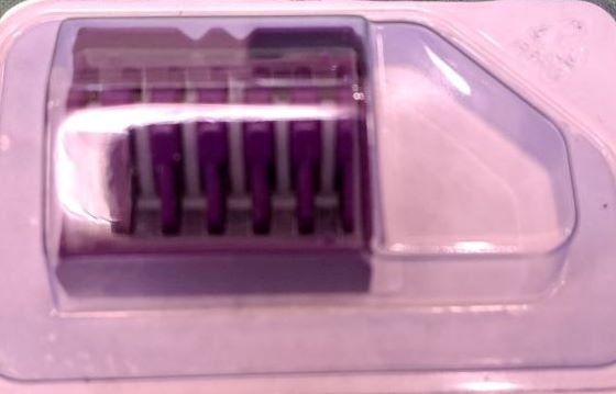 Кліпса Hem-o-lock, стерильна, до Е2001.8А полімерна L (фіолетова) TianSong E5006